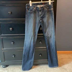 straight leg blue jeans- very good condition, barely worn